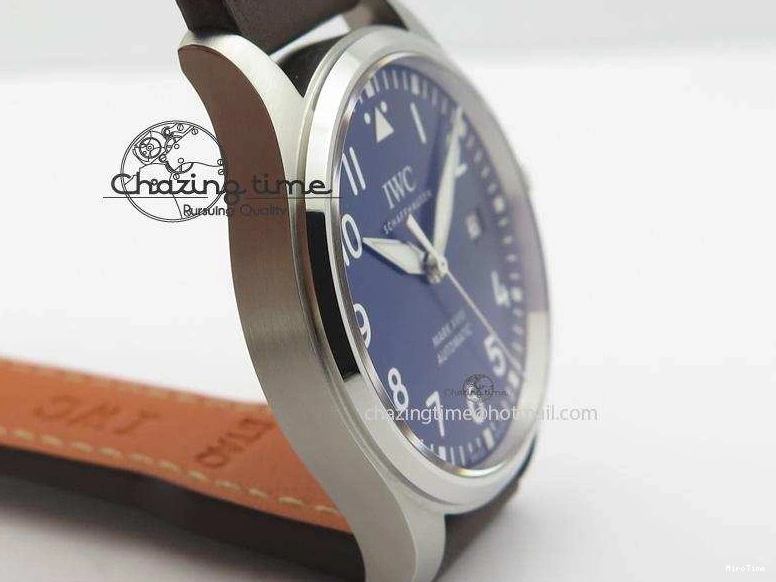 MIROTIME 0403 Mark XVIII Le Petit Prince IW327004 SS Mk Maker Best Edition Blue Dial On Brown Leather Strap A TimelessDesign 7296